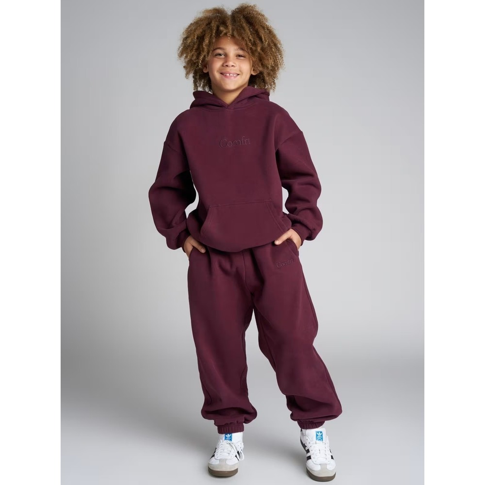 Comfrt Signature Kids Sweatpants in Maroon